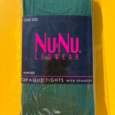 New Footed Opaque Hunter Pantyhose Tights One Sz 4’10”-5’4”, 100-140 Lbs Costume